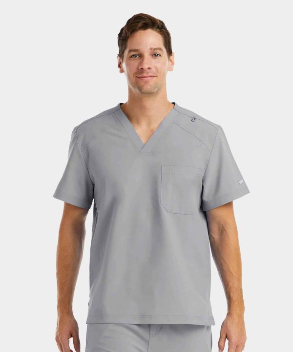 Men's Chest Pocket V-Neck Top | 5801