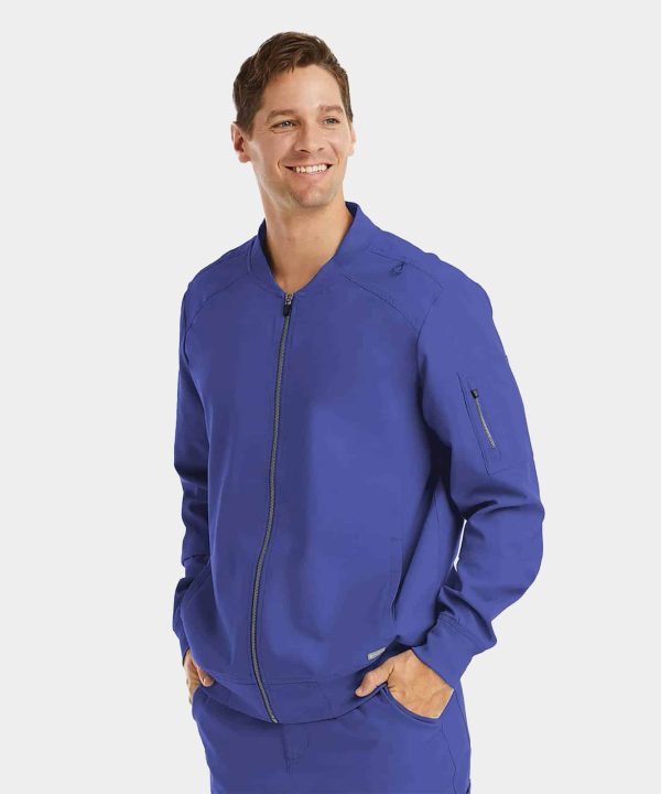 Men's Front Zip Warm-Up Jacket | 5861