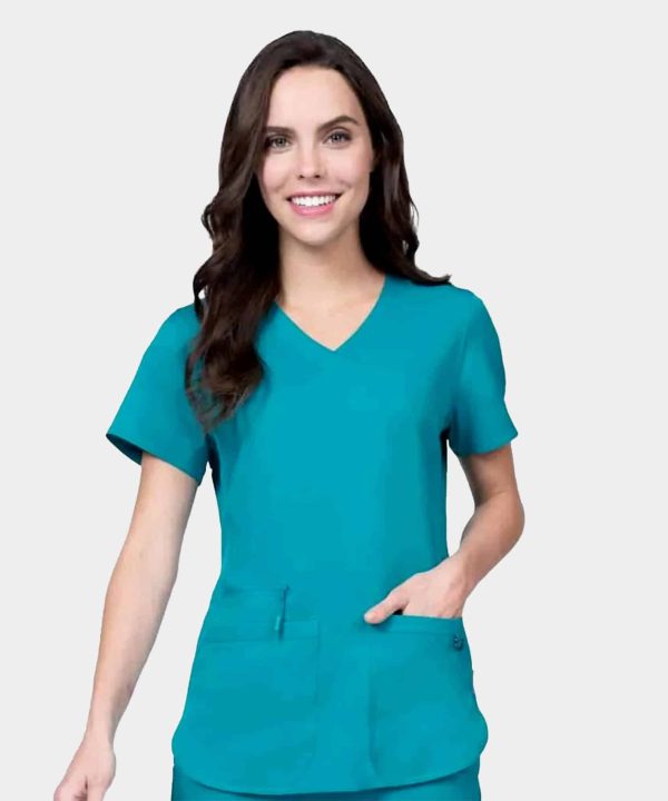 Women's Mock Wrap Scrub Top | 1057
