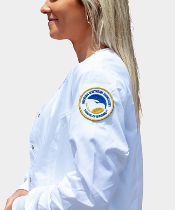Alternative view of Georgia Southern Nursing Women's Snap Front Jacket