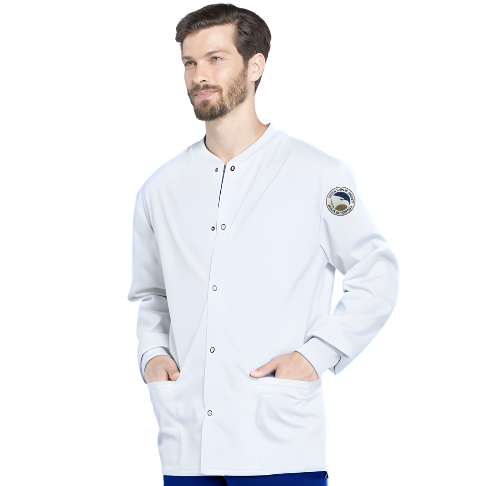 Nurse Uniform Dress Men's Snap Front Jacket Georgia Southern
