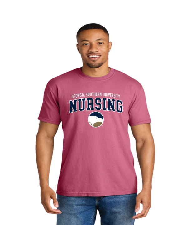 Alternative view of Georgia Southern Nursing Comfort Color Academic T-shirt