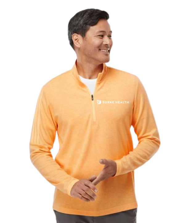 Burke Health Men's adidas 3-Stripes Quarter-Zip Sweater Pullover