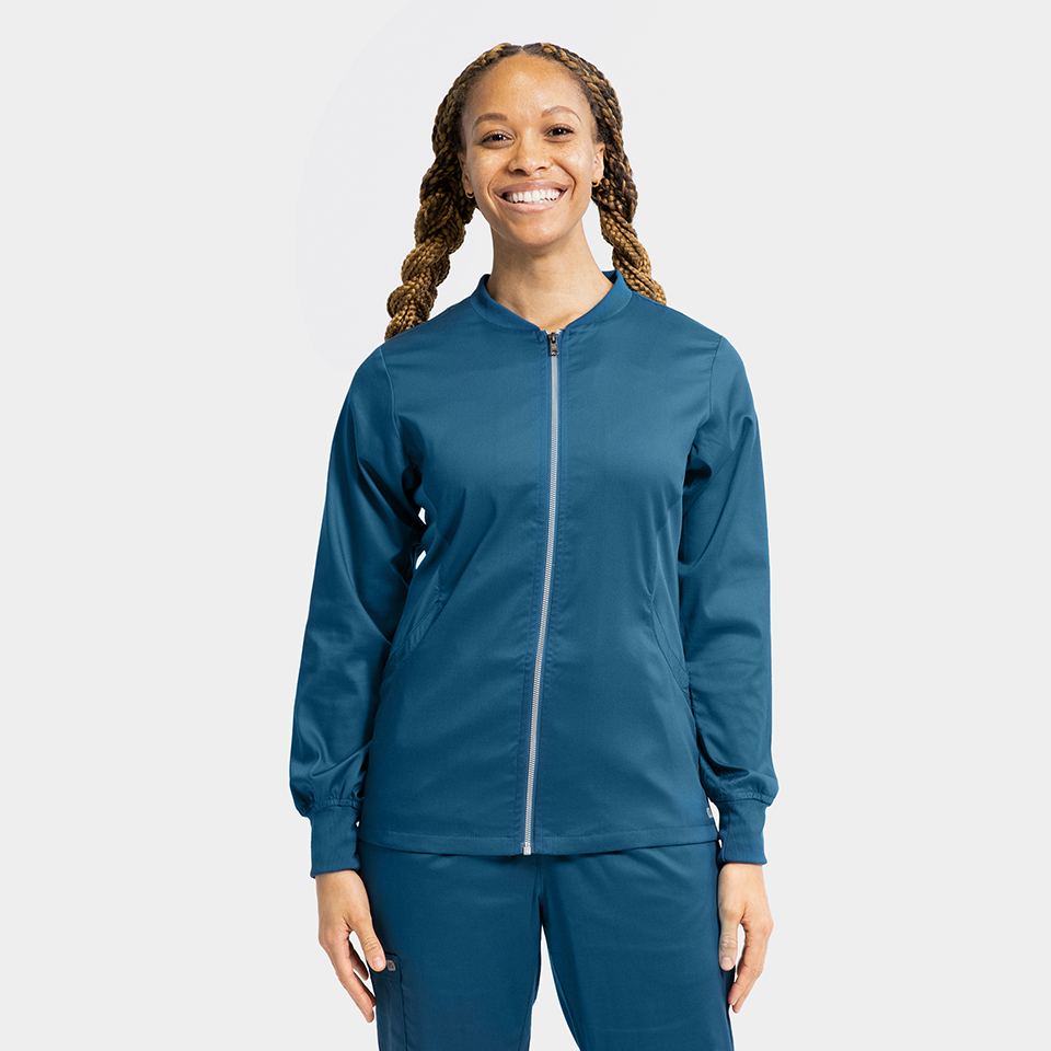 Nurse Uniform Dress Women's Zip Front Jacket | 2811 - Woody's